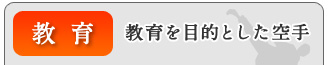 教育:教育を目的とした空手